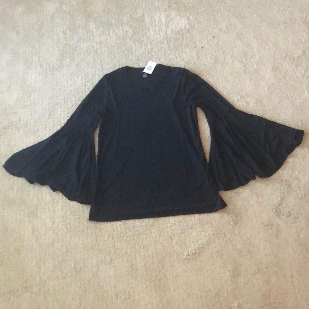 Torrid black bell sleeve top